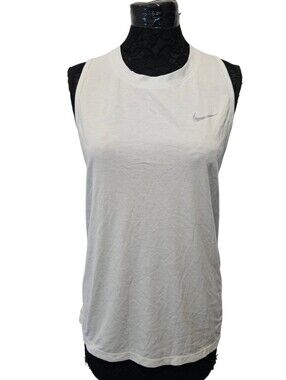 Nike Dri-Fit Racerback Running Tank Top Pale Green AT4170-005 Women's Size XL